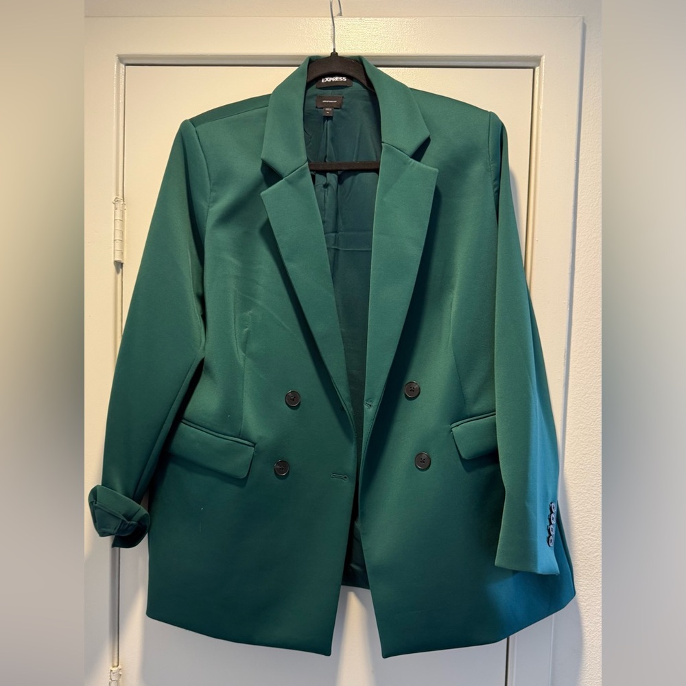 Women’s double breasted Green Blazer